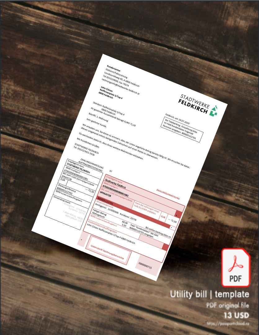 Utility bill | Albanian Power | Albania